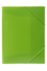 DOCUMENT WALLET MARBIG A4 SOFT TOUCH BRIGHTS LIME