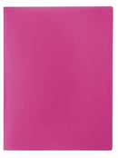 Sp- Display Book Marbig A4 12 Pocket Soft Touch Pink