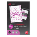 Sp- Binding Cover Gbc Ibico A3 Leathergrain Black Pk25 (PK)