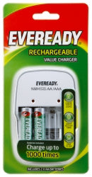 Sp- Battery Charger Eveready Rechargeable With 2 X Aa Batteries