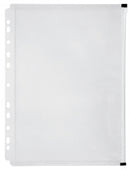 Sp- Binder Pocket Marbig A4 With Zip Clear