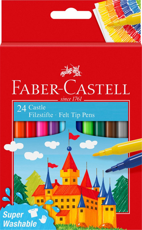 MARKER FABER-CASTELL SUPER WASHABLE ASSTD WLT24