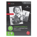 Sp- Laminating Pouch Gbc A4 80micron Matt Clear Pk100