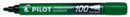 Sp- Marker Pilot 1.0mm Permanent Sca-100 Bullet Tip Fine Green (BX12)