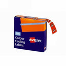 Sp- Labels Colour Coding Avery 25x38mm 3 Side Tab Dark Orange Pk500