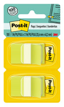 FLAGS POST-IT 680-BG2 TWIN PACK BRIGHT GREEN 100