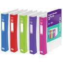 Sp- Insert Binder Colourhide A4 2 D-Ring 25mm Soft Grip Pink
