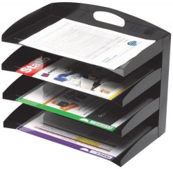 ORGANISER DESK MARBIG 4 TIER METAL