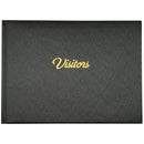 Sp- Visitor Book Cumberland 265x195mm Pu Cover With Gold Foil Print Black 1