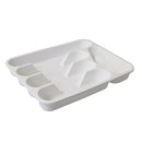 CUTLERY TRAY CONNOISSEUR 330X260X45MM 5 COMPARTMENT WHITE