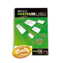 Sp- Label Maco 105x148.5mm 4up Multi-Use Label White Bx100