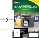 LABEL AVERY LASER L7916 ULTRA RESISTANT 210X148MM 2UP PK10