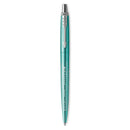PEN PARKER JOTTER GLOBAL ICON BP CHROME COLOUR TRIM MIAMI TURQUOISE