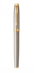 Sp- Pen Parker Im Premium Fp Warm Silver Grey Gold Trim