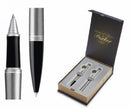 Sp- Pen Parker Urban Metro Rb & Bp Duo Gift Set Metallic Chrome Trim