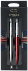 Sp- Pen Parker Jotter London Bp & Gel Duo Stainless Steel & Kensington Red