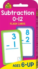 Sp- Cards School Zone Flash Subtraction 0-12