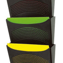 Wall Pocket Marbig Enviro 3 Compartment Black