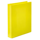 BINDER INSERT MARBIG A4 CLEARVIEW 2 D-RING 25MM YELLOW