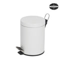 Pedal Bin Compass 5l Powder Coated White