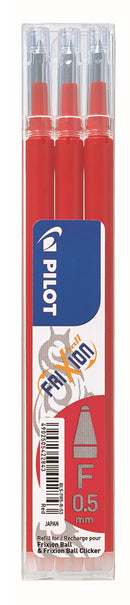 Sp- Pen Refill Pilot Frixion Ball 0.5 Red Pk3