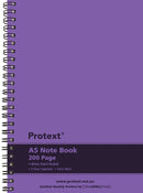 NOTEBOOK PROTEXT A5 PP TWIN WIRE 200PG PURPLE