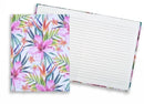 Sp- Notebook C/Land A5 Casebound Pink Hibiscus 100lf
