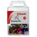 DRAWING PINS ESSELTE ASST COLOURS PK100