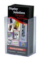 Sp- Deflecto Brochure Holder Extra Cap Dl Wall Mount 39123