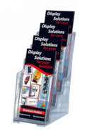 DEFLECTO BROCHURE HOLDER DL F/S W/M 4 POCKET 77701