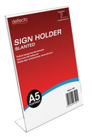 DEFLECTO SLANTED SINGLE SIDED DOC HOLDER A5 PORTRAIT 47501