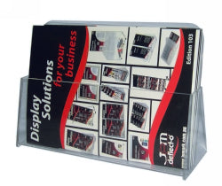 BROCHURE HOLDER DEFLECTO A4 F/S LANDSCAPE 3MM 77001L