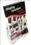 BROCHURE HOLDER DEFLECTO A4 WITH BUSINESS CARD HOLDER