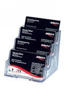 BUSINESS CARD HOLDER DEFLECTO 4 COMPARTMENTS