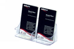 DEFLECTO BUSINESS CARD HOLDER VERTICAL 2 POCKET 70401