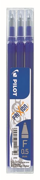 Sp- Pen Refill Pilot Frixion 0.5mm Blue Pk3