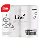 TOILET PAPER ROLL LIVI BASICS 500M JUMBO 1PLY