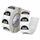 Sp- Label Avery 24mm Sunday Removable Black/White 1000/Roll