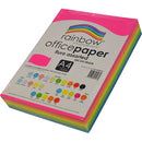 COPY PAPER RAINBOW A4 75GSM FLUORO ASST PK500