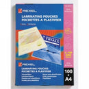 Sp- Laminating Pouches Rexel A4 100'S 200 Micron 2x100