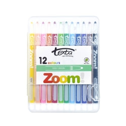 CRAYONS TEXTA ZOOM TWIST HARD CASE PK12