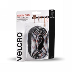 VELCRO 25MMX1M HEAVY DUTY HOOK & LOOK TAPE BLACK