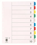 DIVIDERS MARBIG A4 PVC EXTRA WIDE 10 TAB