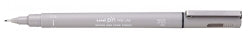 PEN UNI PIN 0.5MM FINELINER LIGHT GREY