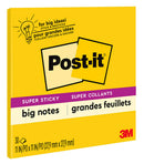 Sp- Notes Super Sticky Post-It 279x279mm Bn11 Big Note Yellow 30 Shts