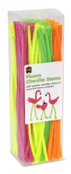 Chenille Stems Ec 30cm Fluoro Pk200