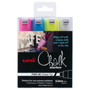 Sp- Marker Chalk Uni Pwe8k Bold Chisel Tip Asst Pk4