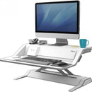 Sp- Workstation Fellowes Lotus Sit Stand Dx White