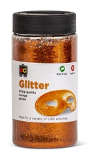 Sp- Glitter Ec Jar 200gm Orange