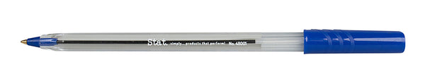 PEN STAT 1.0MM BALLPOINT MEDIUM BLUE BX12